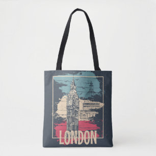 London Big Ben: Typografie Poster