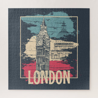 London Big Ben: Typografie Poster Puzzle