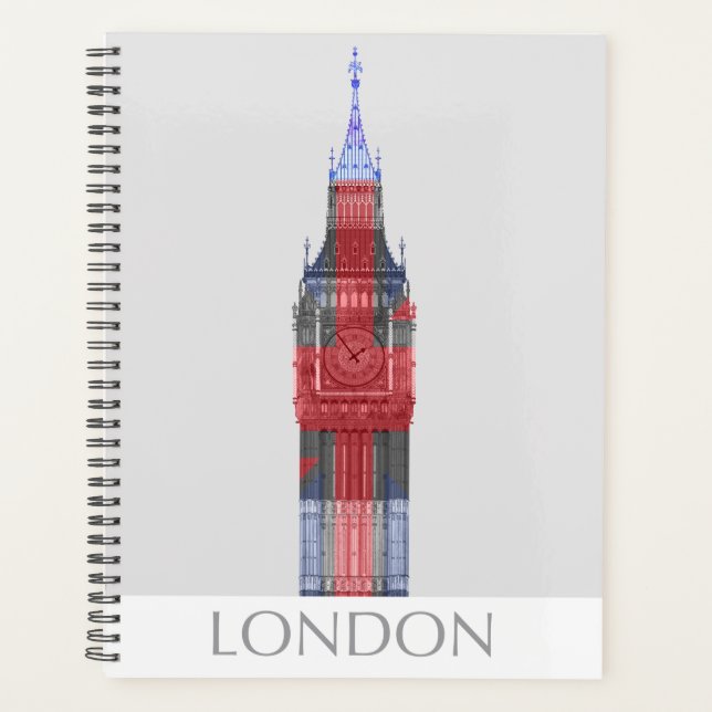 London Big Ben Union Jack Planer (Vorderseite)