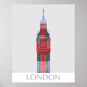 London Big Ben Union Jack Poster