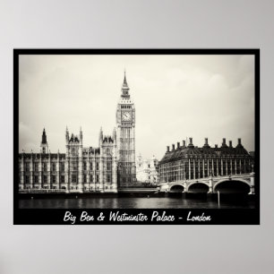 London - Big Ben, Westminster Palace No.1 (Poster) Poster
