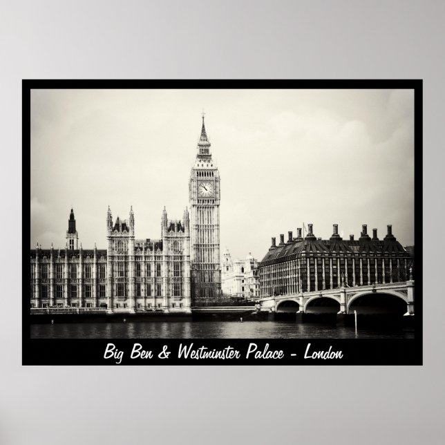 London - Big Ben, Westminster Palace No.1 (Poster) Poster (Vorne)