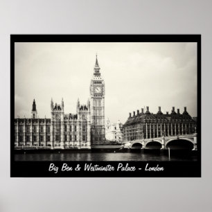 London - Big Ben, Westminster-Palast Nr.1 (Poster) Poster