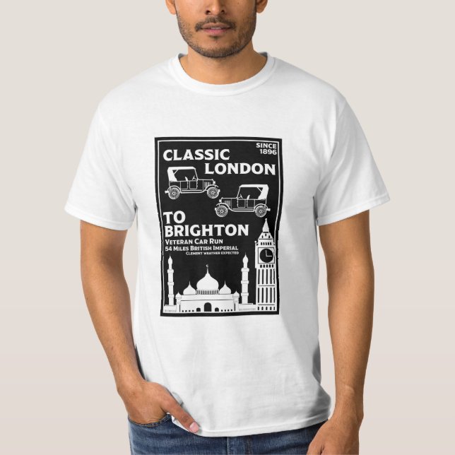 London bis Brighton Veteran Car Run T-Shirt (Vorderseite)