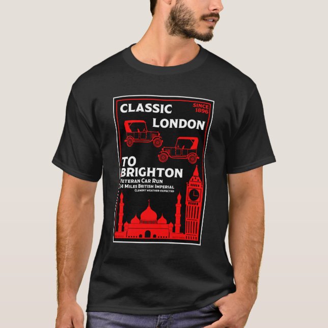 London bis Brighton Veteran Car Run T-Shirt (Vorderseite)