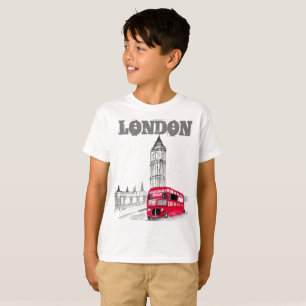 London Black Modern Boys England Großbritannien T-Shirt