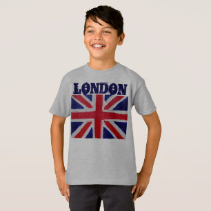 London Black Modern Boys England Großbritannien T-Shirt