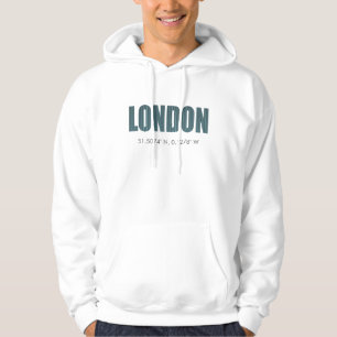 London (Breite u. Länge) Hoodie