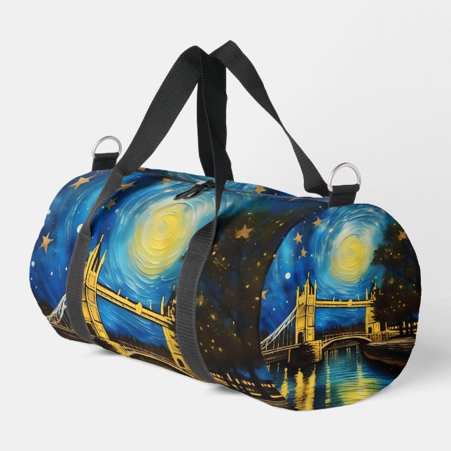 London Bridge Acryl-Kunst, Duffle Bag (Linke Seite)