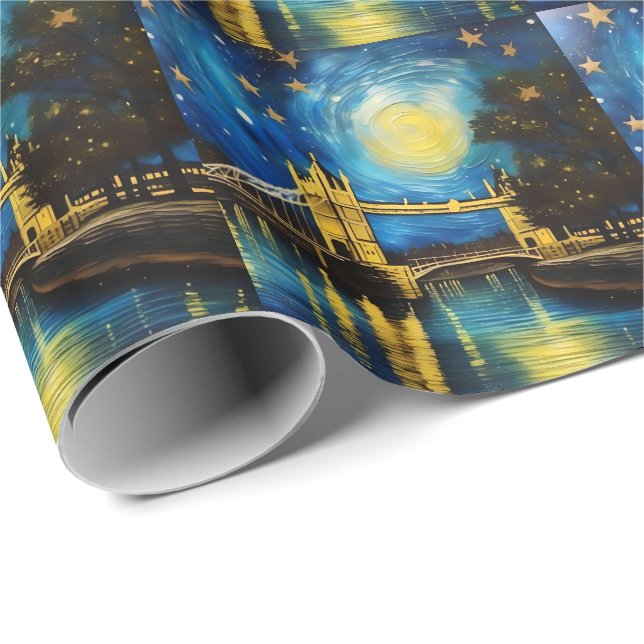 London Bridge Acrylic Art Geschenkpapier (Rolleneckpunkt)