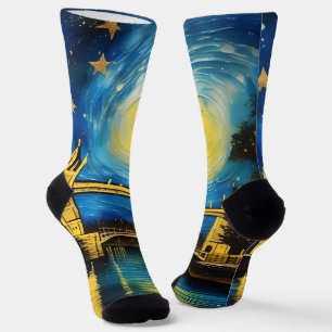 London Bridge Acrylic Art Socken