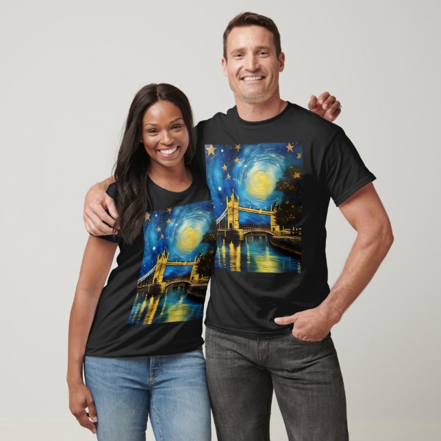 London Bridge Acrylic Art T-Shirt (Unisex)