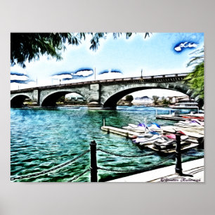 London Bridge am Lake Havasu City, Arizona Poster