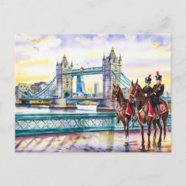 London Bridge Aquarell Postkarte