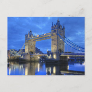 London Bridge at Night Postcard Postkarte