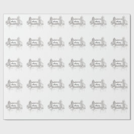 London Bridge grau zeichnend Muster Geschenkpapier