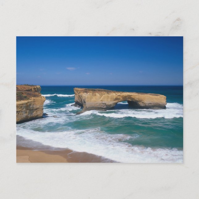 London Bridge, Great Ocean Road, Victoria Postkarte (Vorderseite)