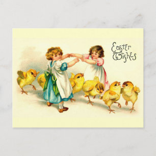 London Bridge Happy Oaster Niedlich Vintag Feiertagspostkarte