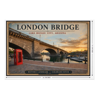 London Bridge Lake Havasu Arizona Fotodruck