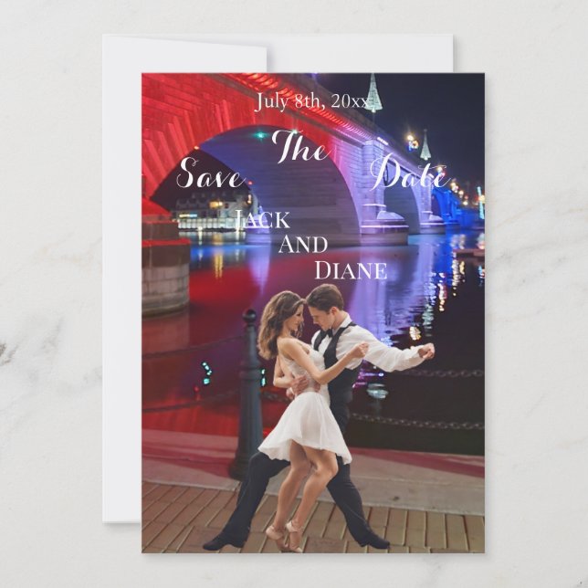 London Bridge Save the Date Einladung (Vorderseite)