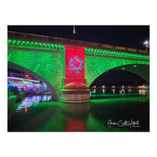 London Bridge Weihnachten Fotodruck