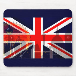 London-Britische Flagge_ Mousepad