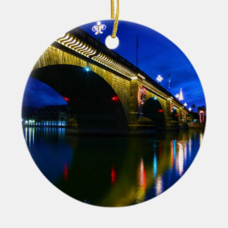 London-Brücke an der Dämmerung Keramik Ornament