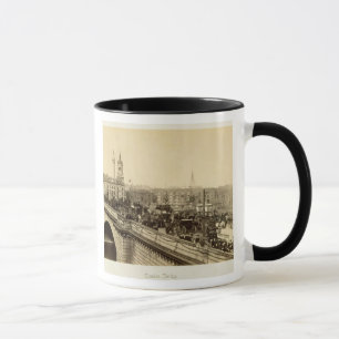 London-Brücke, c.1880 (Sepia-Foto) Tasse