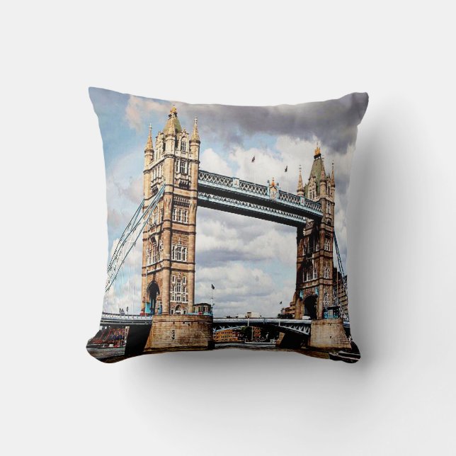 London-Brücke Kissen (Vorderseite)