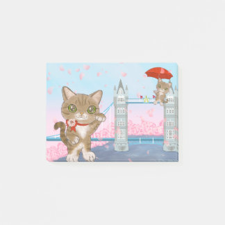 London-Brücken-Katze Post-it Klebezettel