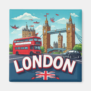 🧲 London Bucket List Reise Erinnerung UK 🌍 Magnet