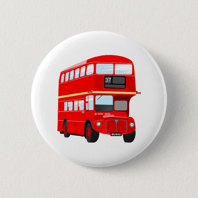 London-Bus Button (Vorderseite)