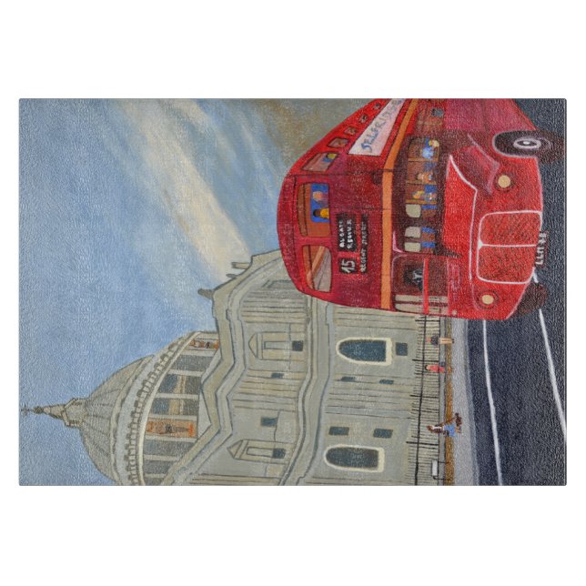 London Bus Cutting Board Schneidebrett (Vorderseite)