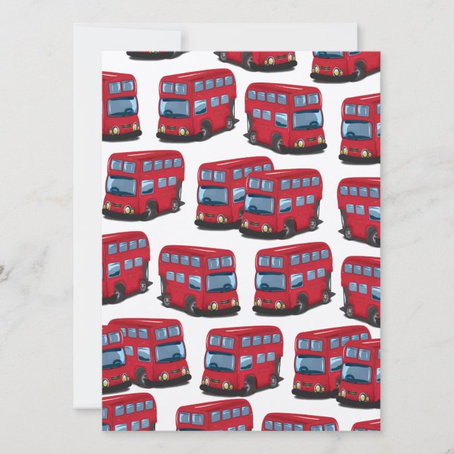 London Bus Einladung (Vorderseite)