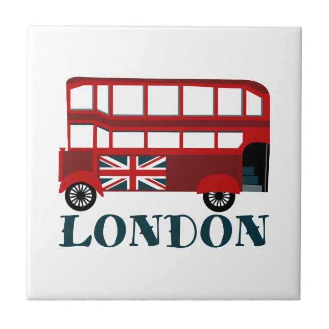 London Bus Fliese (Vorderseite)