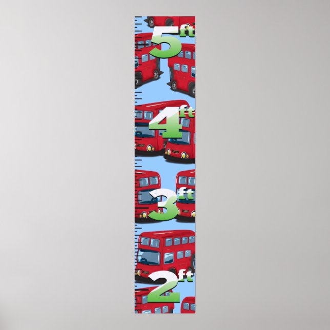 London Bus Growth Chart. Poster (Vorne)