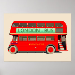 London Bus Poster