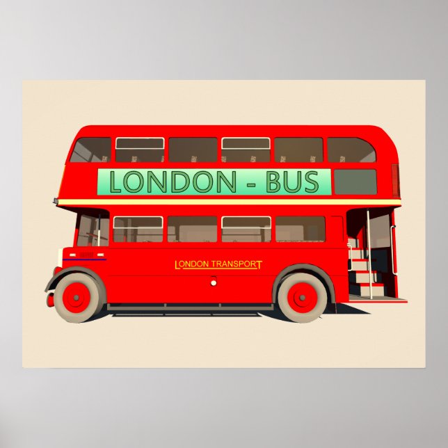London Bus Poster (Vorne)