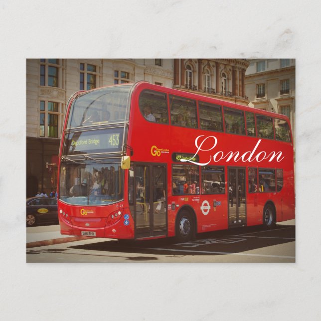 London Bus Postkarte (Vorderseite)