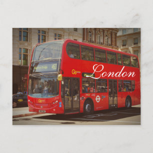London-Bus-Postkarte Postkarte