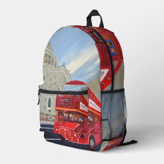 London Bus Rucksack  (Rückseitige Ecke Rechts)