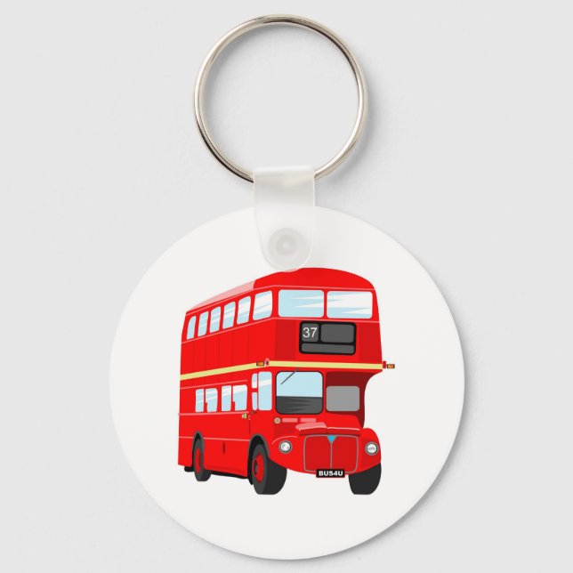 London Bus Schlüsselanhänger (Vorderseite)