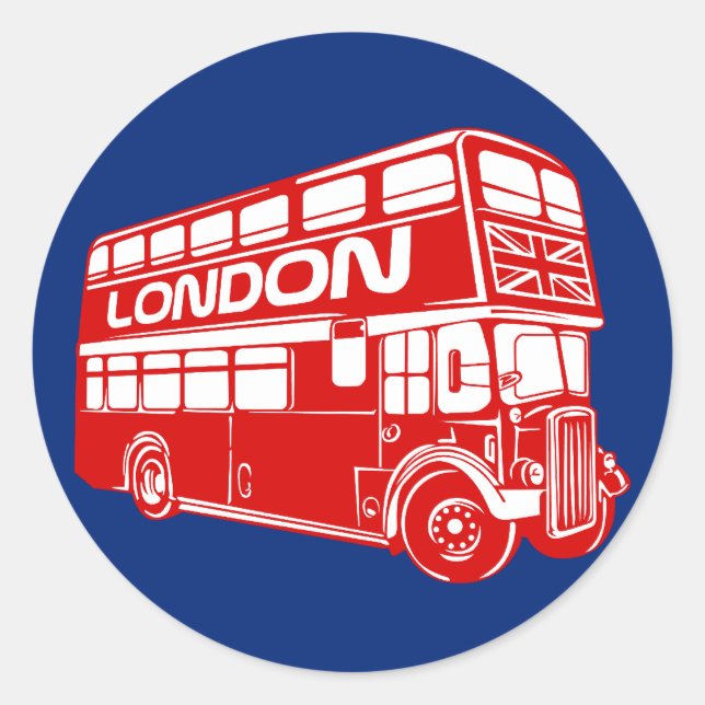 London Bus Sticker (Vorderseite)