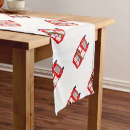 London Bus Table Runner Kurzer Tischläufer