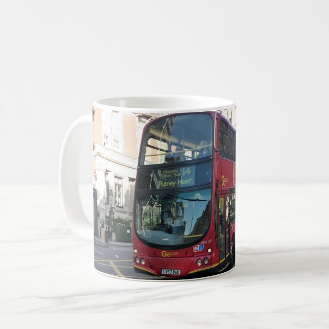 London-Bus-Tasse Tasse (Vorderseite Links)