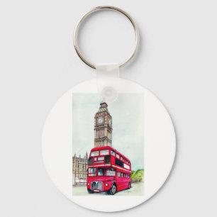 London Bus und Big Ben Schlüsselanhänger