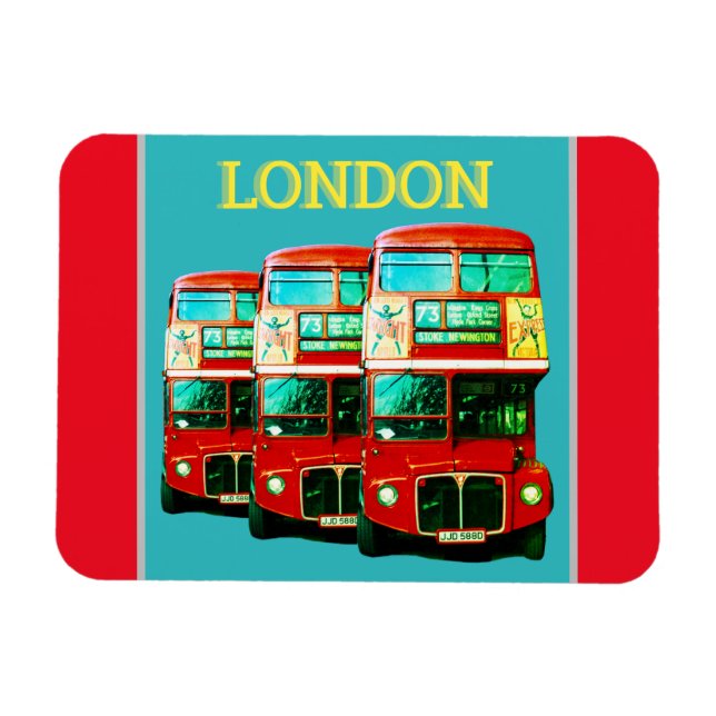 London Buses Kühlschrankmagnet Magnet (Horizontal)