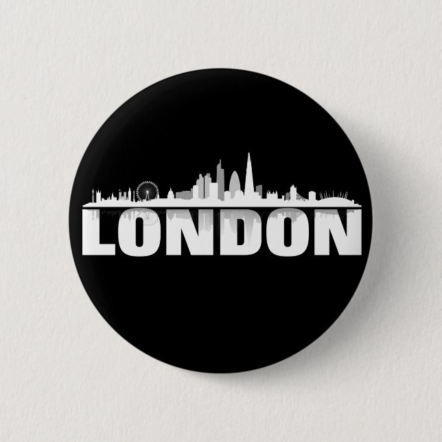 London Button / Pin / Anstecker (Vorderseite)