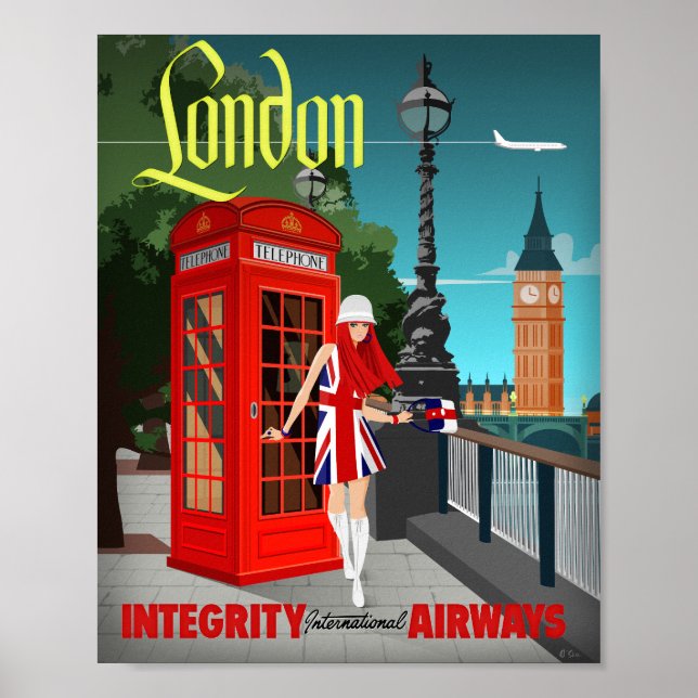 London Calling Art Print Poster (Vorne)
