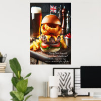 London Calling Burger 24x36